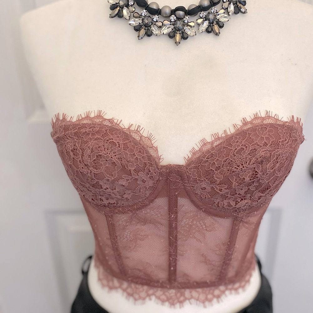 VS Dusty Rose Lingerie Bustier